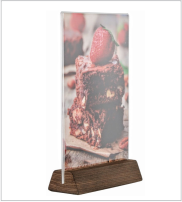 suport pentru meniu lemn