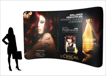 pop-up tension fabric display