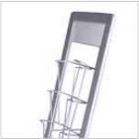 stand pentru brosuri aluminium