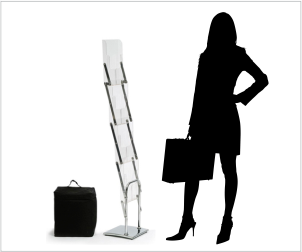 stand pentru brosuri portabil premium