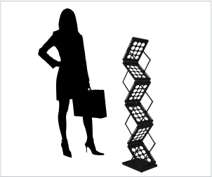 stand pentru brosuri portabil zet-up plus