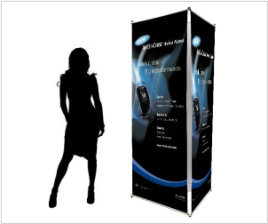 three sided banner display